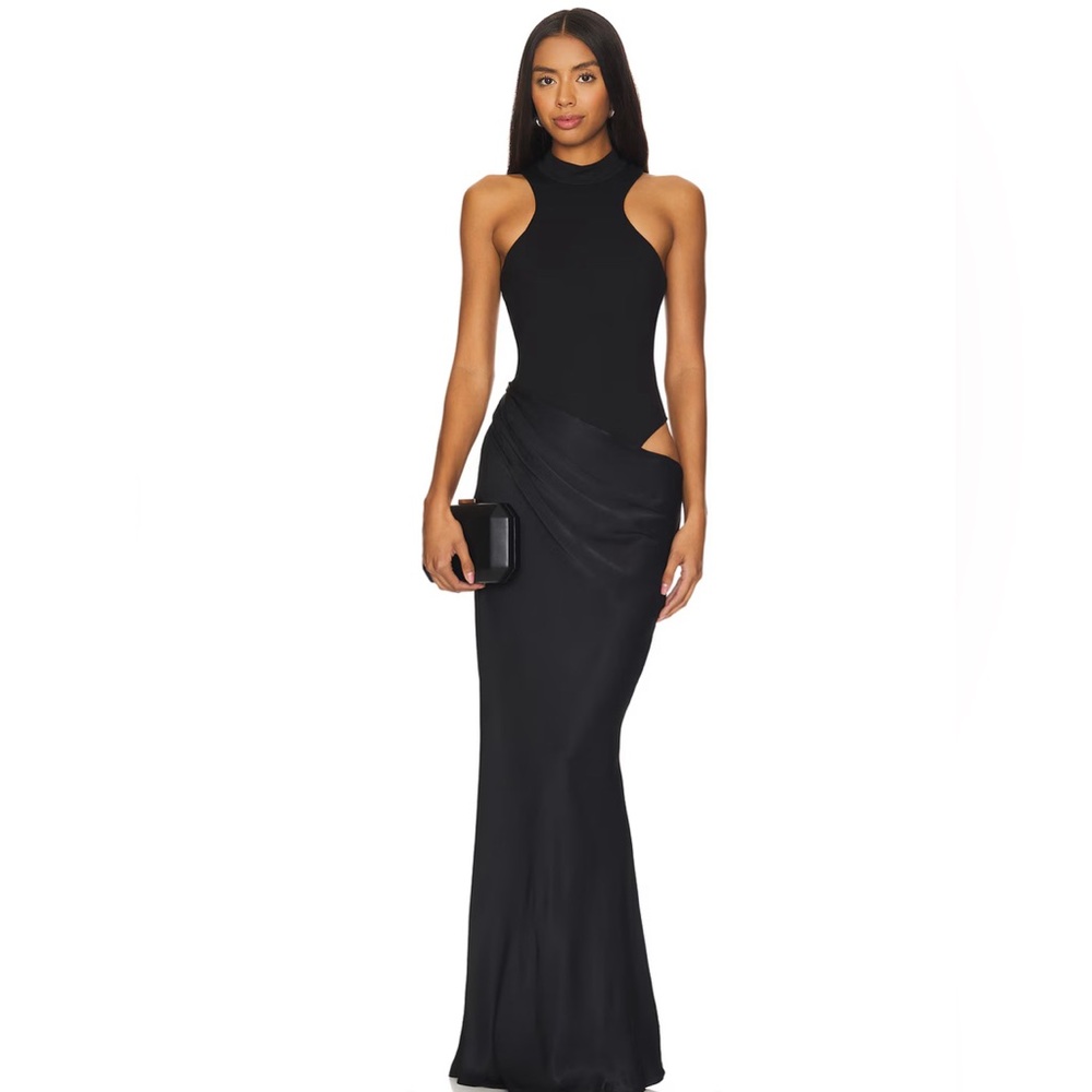 Camila Coelho Estrella Maxi Black Dress